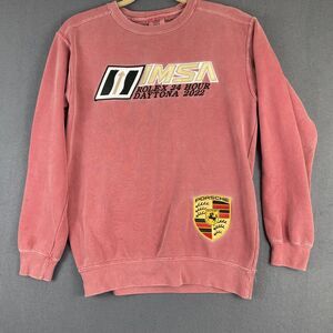 Porsche IMSA Rolex 24 Hour Daytona 2022 Graphic Pullover Vintage Red Mens Sz S